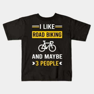 3 People Road Biking Kids T-Shirt